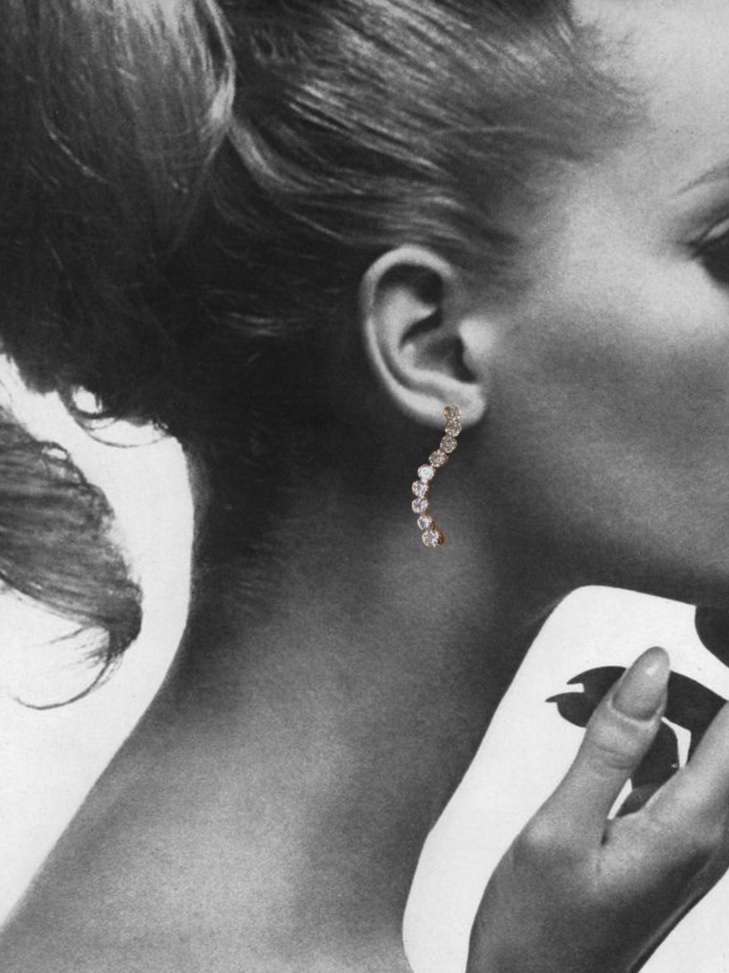 Celia Drop Earring in Crystal