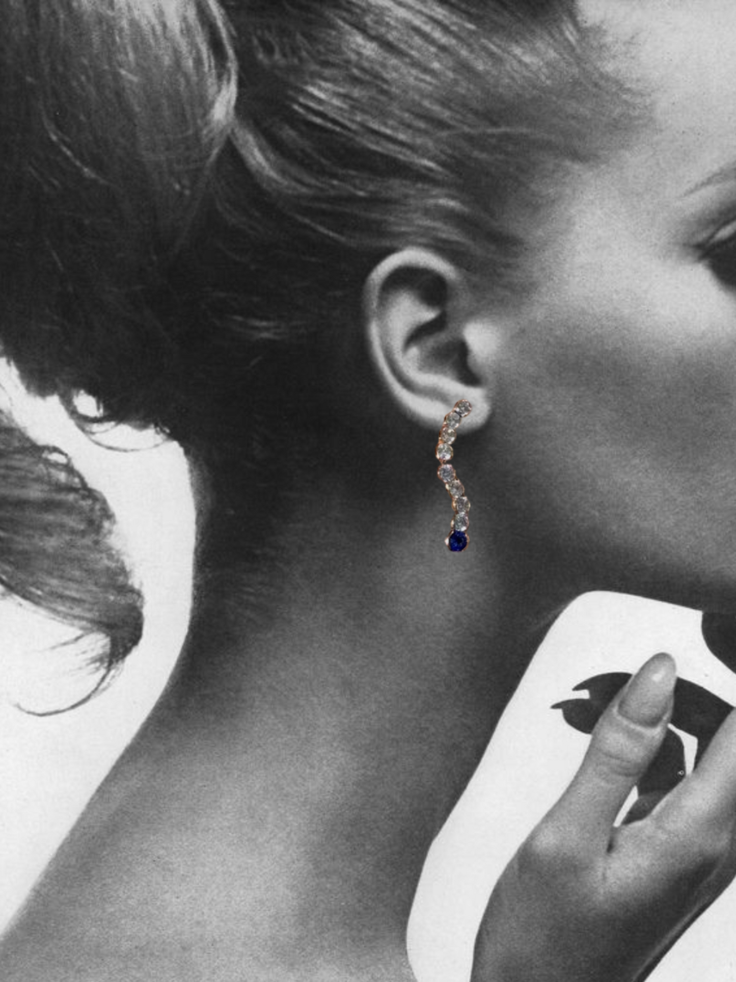 Celia Drop Earring in Blue