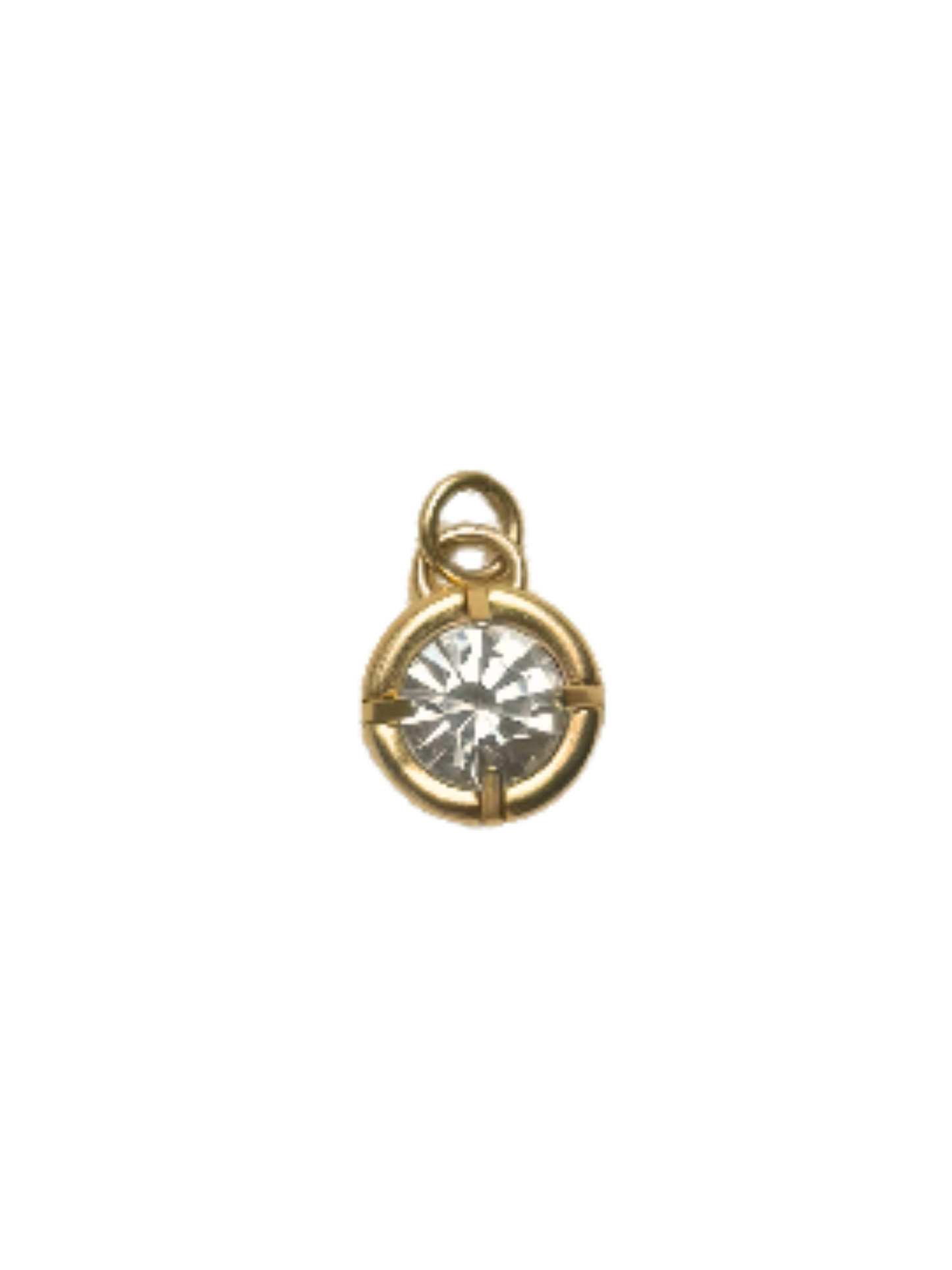 Big Baby Bezel Charm in Gold