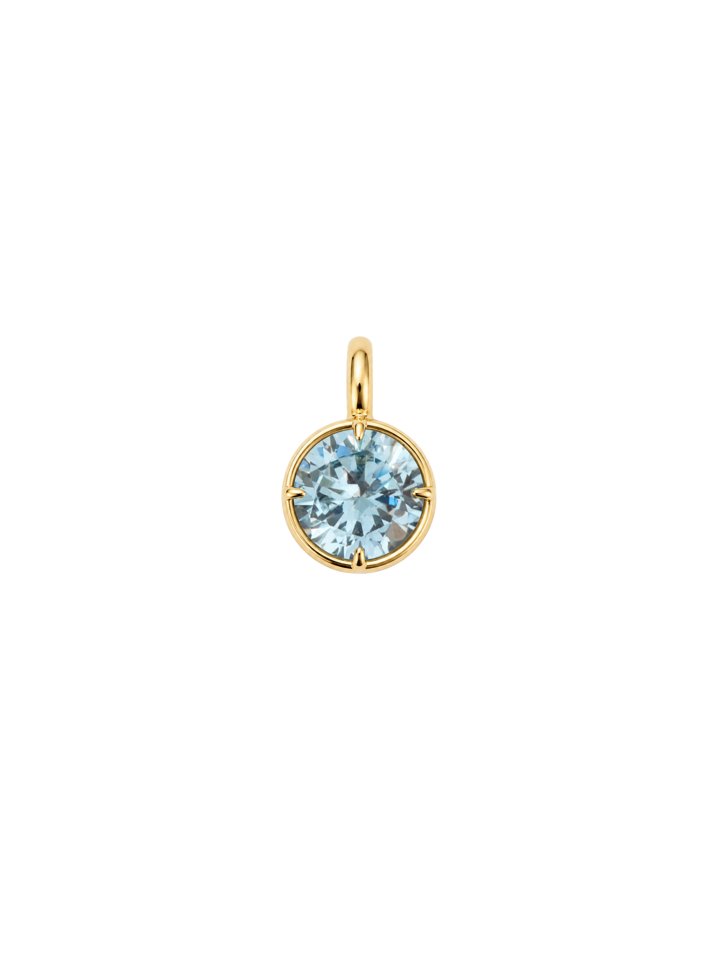 Big Baby Bezel Charm in Aqua