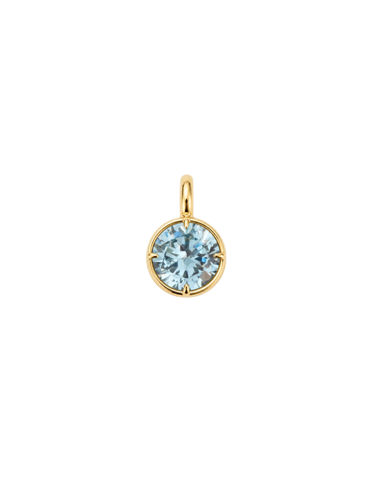 Big Baby Bezel Charm in Aqua