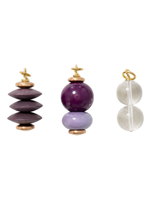 Eggplant Charm Trio