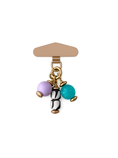 Zebra Phone Charm